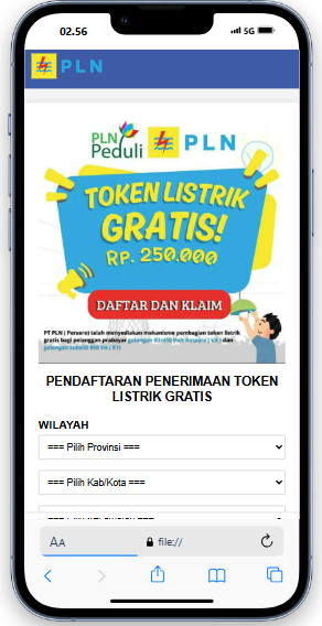 Token Listrik Gratis