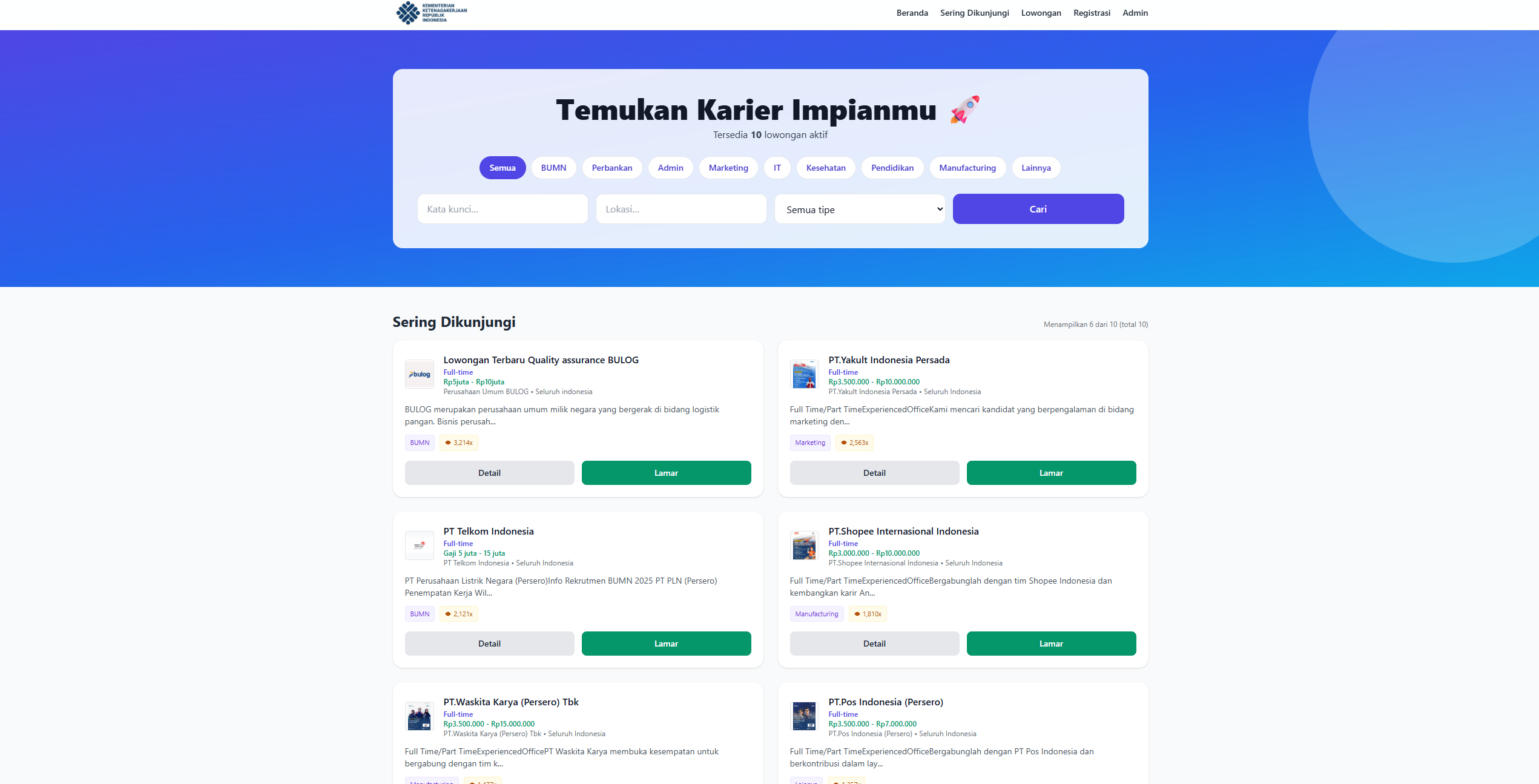 Lowongan Pekerjaan